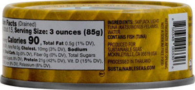 Sustainab Tuna Lt Chnk Watr No Salt - 5 Oz - Image 3