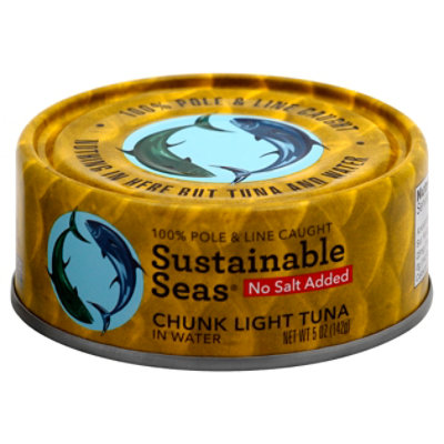 Sustainab Tuna Lt Chnk Watr No Salt - 5 Oz - Image 1