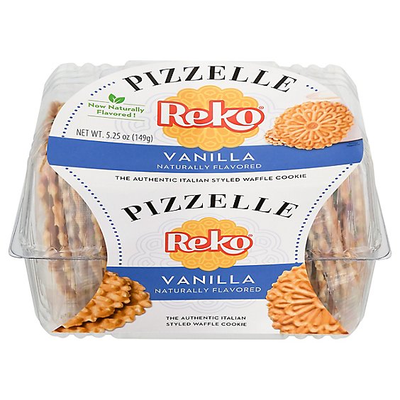 REKO Pizzelle Cookies Italian Style Vanilla - 5.25 Oz
