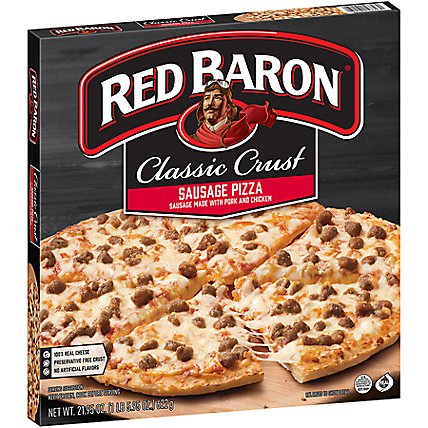 Red Baron Pizza Classic Crust Sausage - 21.95 Oz - Image 1