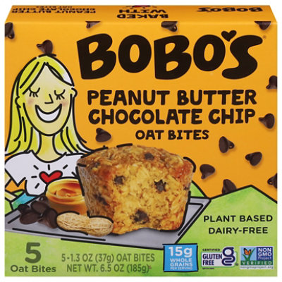 Bobos Oat Bites Pnt Btr Choc Chip - 6.5 Oz - Image 3