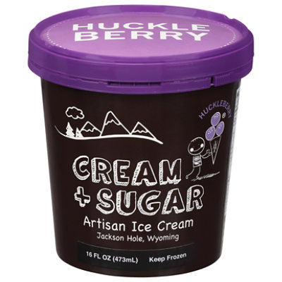 Huckleberry Ice Cream Pint Case - 16 Oz