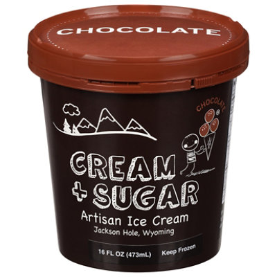 Cream Plus Sugar Chocolate Ice Cream Pint - 16 Oz - Image 3