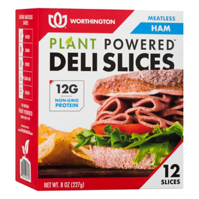 Worthingt Slices Ham Meatless - 8 Oz - Image 1