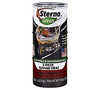 Sterno Green Ethanol 45min Outdoor Heat - 3 Count