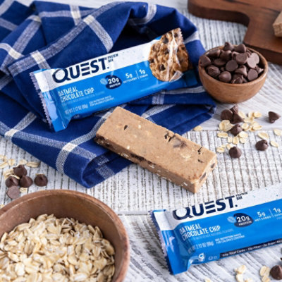 Quest Bar Protein Bar Oatmeal Chocolate Chip - 2.12 Oz - Image 6