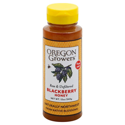 Oregon Growers Honey Raw & Unfiltered Blackberry - 12 Oz - Image 1