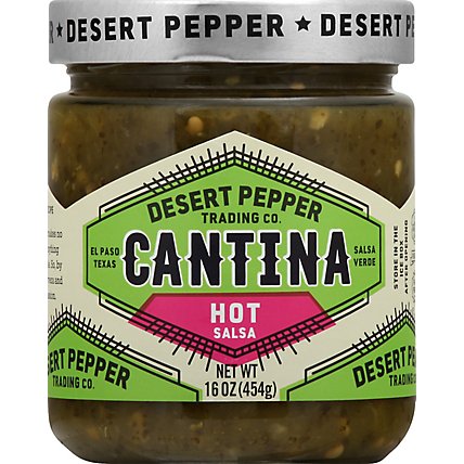Desert Pepper Trading Company Salsa Cantina Hot Green - 16 Oz - Image 2