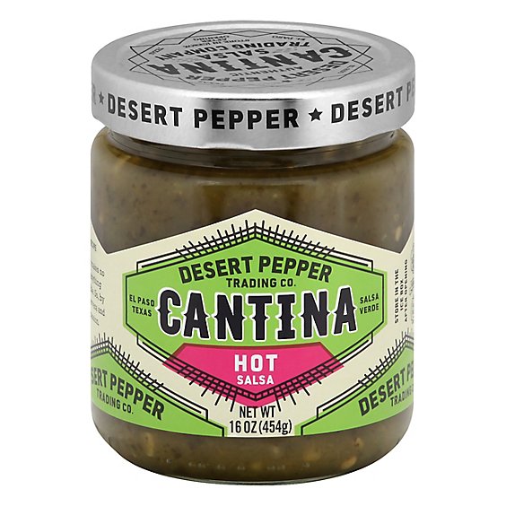 Desert Pepper Trading Company Salsa Cantina Hot Green - 16 Oz
