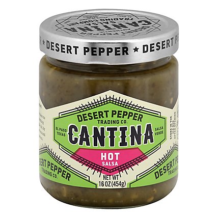 Desert Pepper Trading Company Salsa Cantina Hot Green - 16 Oz - Image 1
