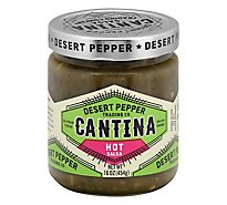 Desert Pepper Trading Company Salsa Cantina Hot Green - 16 Oz