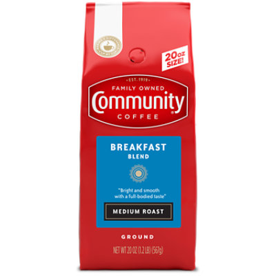 Community Coffee Ground Medium Roast Breakfast Blend - 20 Oz - Image 1