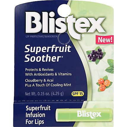 Blistex Lip Protectant/Sunscreen Superfruit Soother SPF 15 - 0.15 Oz - Image 2