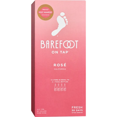 Barefoot Cellars On Tap Rose Box Wine - 3 Liter