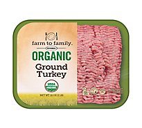 Butterball Farm To Family Organic Ground Turkey Fresh - 16 Oz