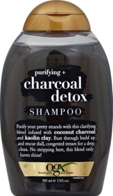 OGX Purifying + Charcoal Detox Shampoo - 13 Fl. Oz. - Image 2