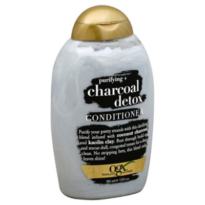 OGX Purifying + Charcoal Detox Conditioner - 13 Fl. Oz. - Image 1