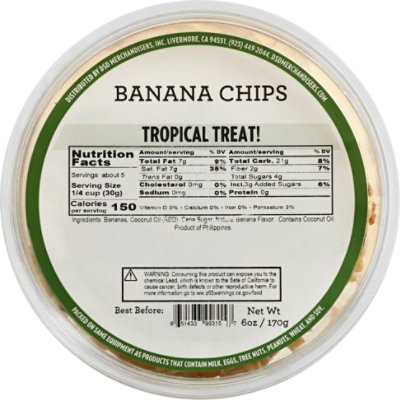 Banana Chips - 6 Oz