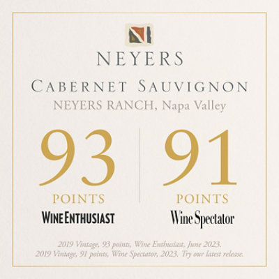 Neyers Ranch Cabernet Sauvignon Napa Valley Wine Bottle - 750 Ml - Image 3