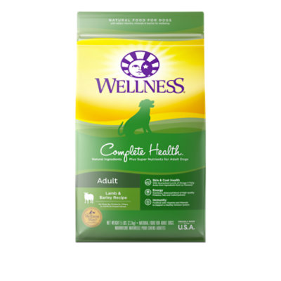 Wellness Complete Health Lamb & Barley Dry Dog Food - 5 Lb - Image 1