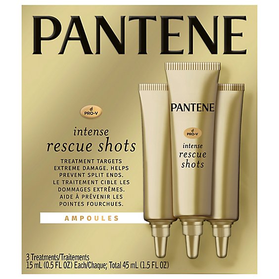 Pantene Pro-V Intensive Repair Rescue Shots Hair Ampoules - 3-0.5 Oz