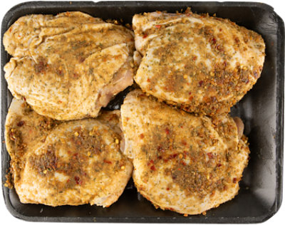 Chicken Thighs Hatch Ssnd - Lb - Image 1