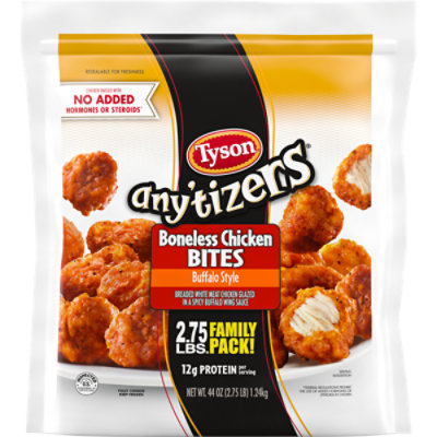 Tyson Anytizers Buffalo Style Boneless Chicken Bites - 44 Oz - Pavilions