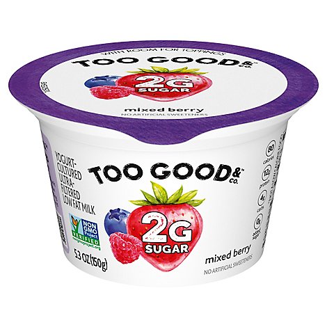 Two Good Mixed Berry Low Fat Lower Sugar Greek Yogurt - 5.3 Oz
