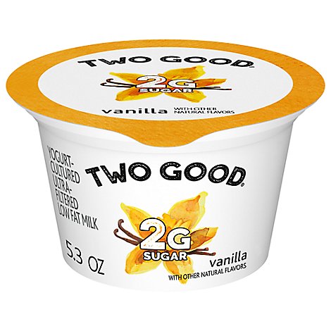 Two Good Vanilla Low Fat Lower Sugar Greek Yogurt - 5.3 Oz