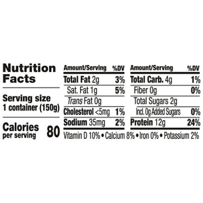 Too Good & Co. Peach Low Fat Lower Sugar Gluten Free Greek Yogurt - 5.3 Oz - Image 3