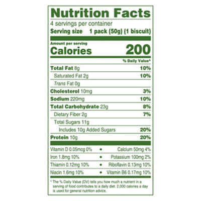 belVita Protein Biscuits Soft Baked Oats Honey & Chocolate 4 Count - 7.04 Oz - Image 4