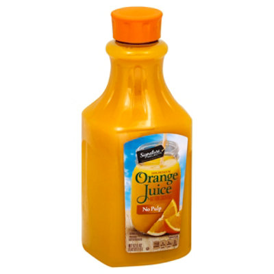Signature Select Orange Juice No Pulp 52 Fl Oz Safeway