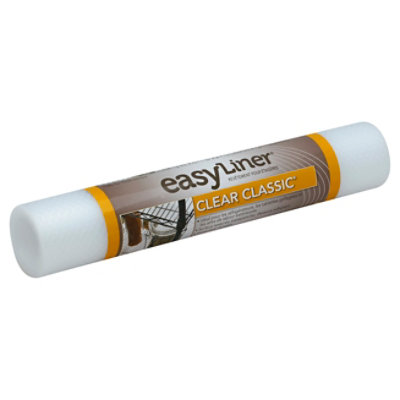 Duck Easy Liner Shelf Liner Adhesive Clear Classic 12 Inch X 6 Feet - Each
