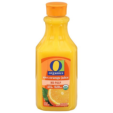 O Organics Organic Orange Juice No Pulp - 52 Fl. Oz.