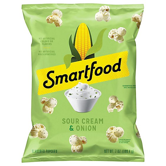 Smartfood Popcorn Sour Cream & Onion - 7 Oz