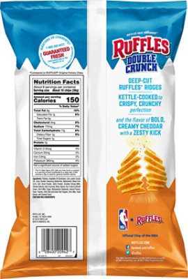 Ruffles Double Crunch Zesty Cheddar - 7.75 Oz - Image 6