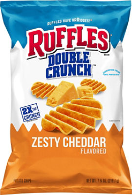 Ruffles Double Crunch Zesty Cheddar - 7.75 Oz - Image 2