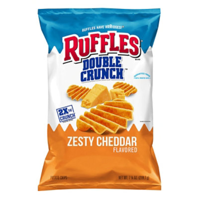 Ruffles Double Crunch Zesty Cheddar - 7.75 Oz