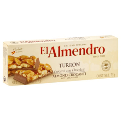 El Almendro Turron Almond Crocanti With Chocolate - 2.5 Oz - Image 1