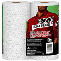 Brawny paper Towels Tear A Square Regular Roll White - 2 Roll - Image 4