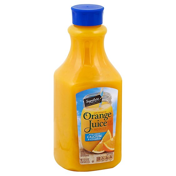 Signature SELECT Juice Orange No Pulp With Calcium - 52 Fl. Oz.