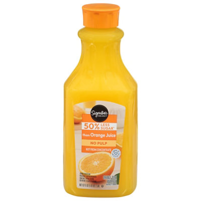 Signature SELECT Orange Juice No Pulp 50 Less Sugar 52 Fl. Oz. safeway