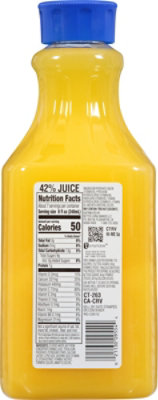 Signature SELECT Orange Juice No Pulp 50% Less Sugar Calcium & Vitamin D - 52 Fl. Oz. - Image 5