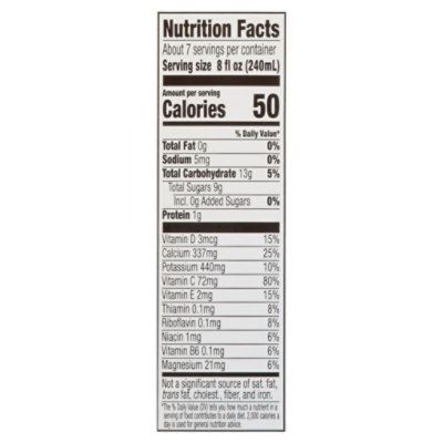 Signature SELECT Orange Juice No Pulp 50% Less Sugar Calcium & Vitamin D - 52 Fl. Oz. - Image 3