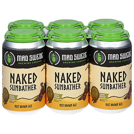 Mad Swede Naked Sunbather Nut Brown Ale In Cans - 6-12 Fl. Oz. - Image 3
