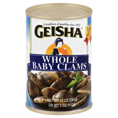 Geisha Clams Baby Whole - 10 Oz - Image 1