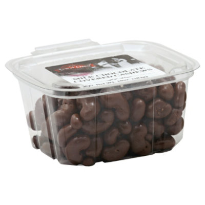 Milk Chocolate Covered Cashews - 10 Oz - Image 1