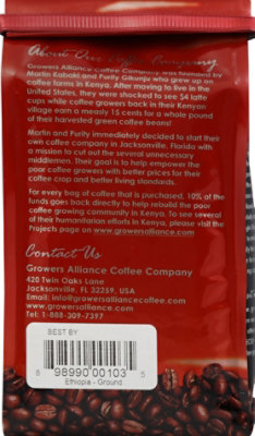 Growers Alliance Coffee Ground Medium To Dark Roast Ethiopian - 12 Oz - Image 3