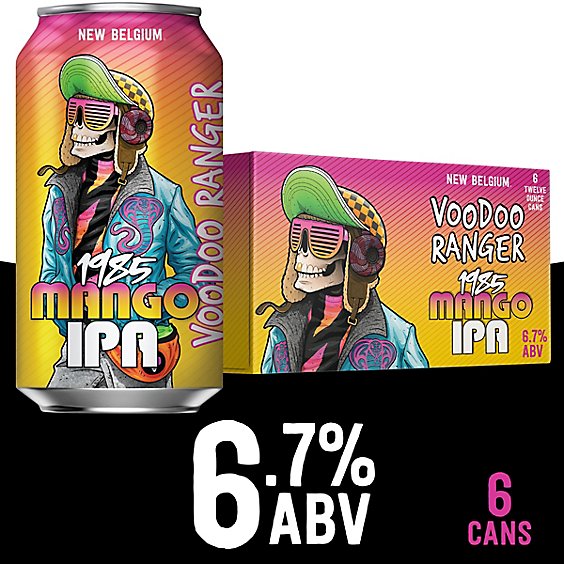 New Belgium Brewing Voodoo Ranger Rotating 1985 IPA Beer 6.7% ABV Cans - 6-12 Fl. Oz.
