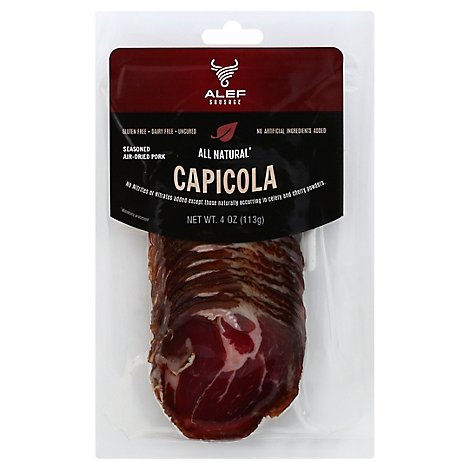 Alef Sausage Capicola Sliced - 4 Oz